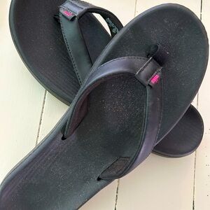 Nike Flip Flops Black- size 7